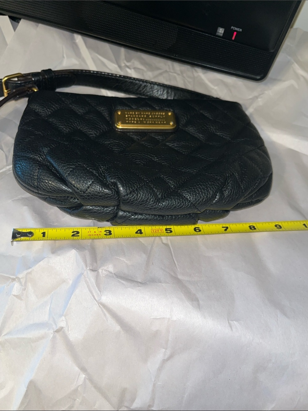 Marc by Marc Jacobs Black Quilted Pebbled Leather Crossbody - Picture 12 of 15